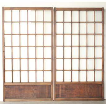 36分割 細分升ガラス戸 x紋 4枚1組　GD0288 