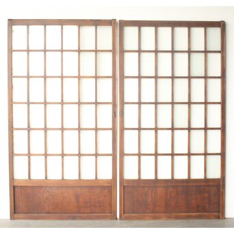 36分割 細分升ガラス戸 x紋 4枚1組　GD0288 