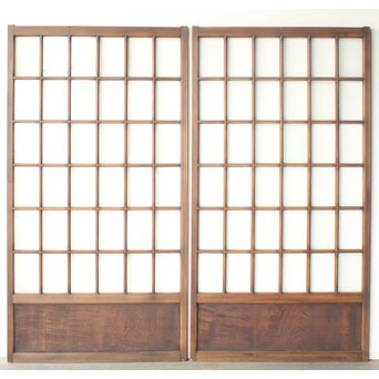 36分割 細分升ガラス戸 x紋 4枚1組　GD0288 