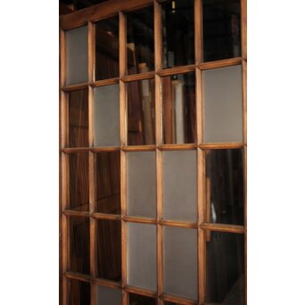 36分割 細分升ガラス戸 x紋 4枚1組　GD0288 