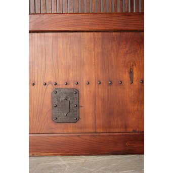 総欅 幅広格子蔵戸　W0204 