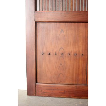 総欅 幅広格子蔵戸　W0204 