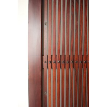 総欅 幅広格子蔵戸　W0204 