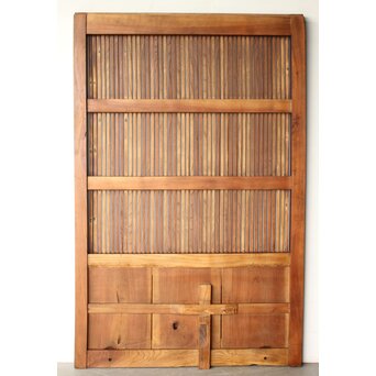 総欅 幅広格子蔵戸　W0204 ウラ