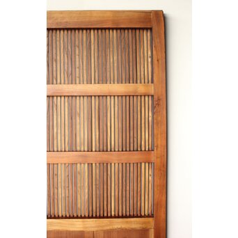 総欅 幅広格子蔵戸　W0204 