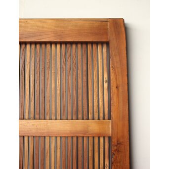 総欅 幅広格子蔵戸　W0204 