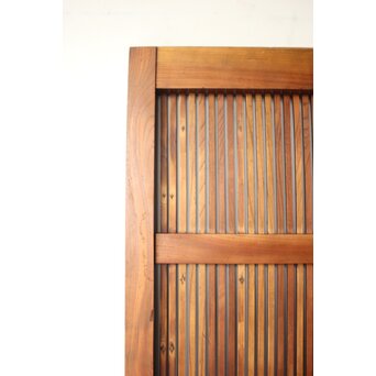 総欅 幅広格子蔵戸　W0204 