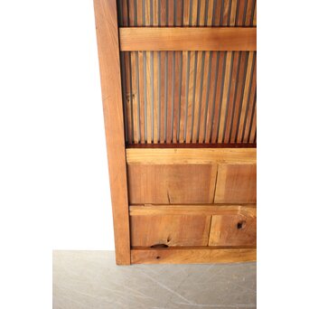 総欅 幅広格子蔵戸　W0204 