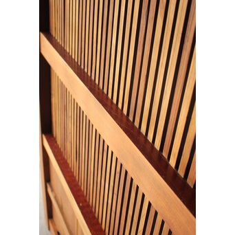 総欅 幅広格子蔵戸　W0204 