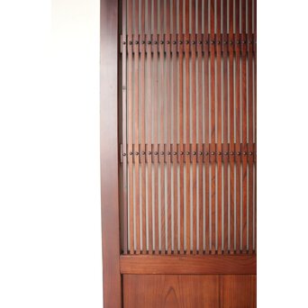 総欅 幅広格子蔵戸　W0204 