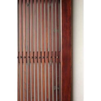 総欅 幅広格子蔵戸　W0204 