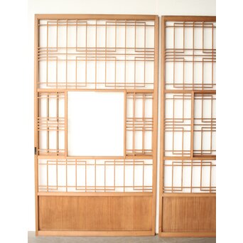 腰板桐 雪見障子戸 2枚1組　F280 