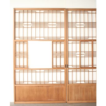 腰板桐 雪見障子戸 2枚1組　F280 