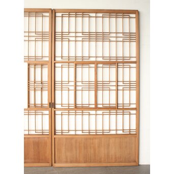 腰板桐 雪見障子戸 2枚1組　F280 