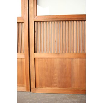 くもりガラス 細身格子戸 4枚1組　L1172 