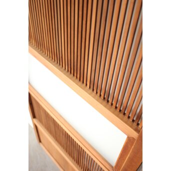 くもりガラス 細身格子戸 4枚1組　L1172 