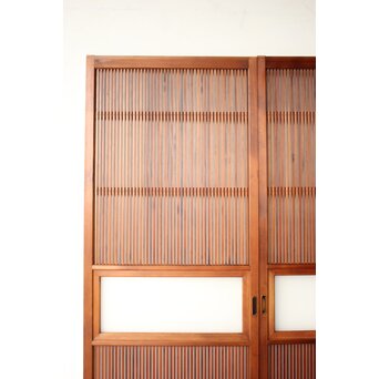 くもりガラス 細身格子戸 4枚1組　L1172 