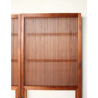 くもりガラス 細身格子戸 4枚1組　L1172 