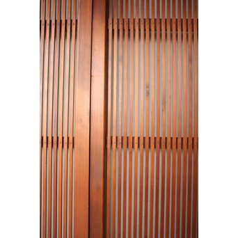 くもりガラス 細身格子戸 4枚1組　L1172 