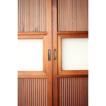 くもりガラス 細身格子戸 4枚1組　L1172 