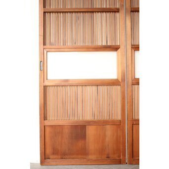 くもりガラス 細身格子戸 4枚1組　L1172 