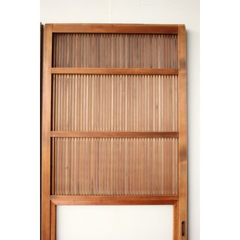 くもりガラス 細身格子戸 4枚1組　L1172 