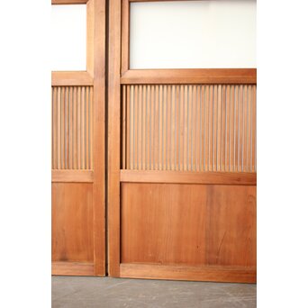 くもりガラス 細身格子戸 4枚1組　L1172 