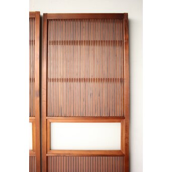 くもりガラス 細身格子戸 4枚1組　L1172 