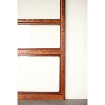 総堅木 美杢 クリアガラス戸 4枚1組　GD0289 