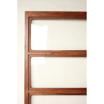 総堅木 美杢 クリアガラス戸 4枚1組　GD0289 