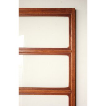 総堅木 美杢 クリアガラス戸 4枚1組　GD0289 