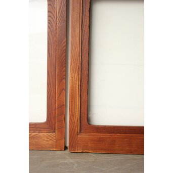 総堅木 美杢 クリアガラス戸 4枚1組　GD0289 