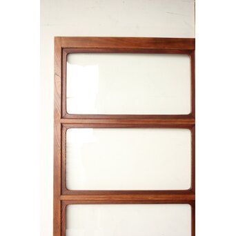 総堅木 美杢 クリアガラス戸 4枚1組　GD0289 