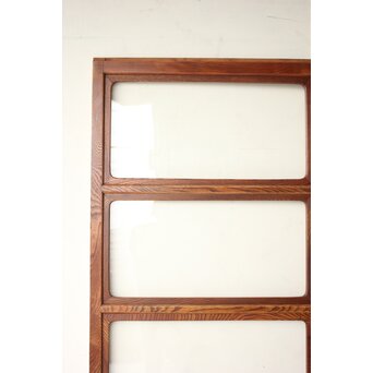 総堅木 美杢 クリアガラス戸 4枚1組　GD0289 