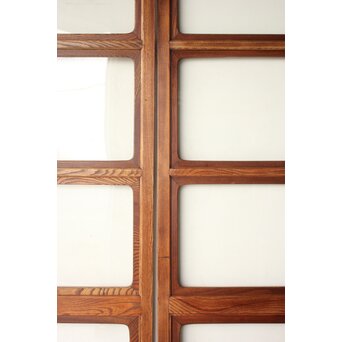 総堅木 美杢 クリアガラス戸 4枚1組　GD0289 