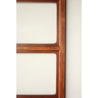 総堅木 美杢 クリアガラス戸 4枚1組　GD0289 