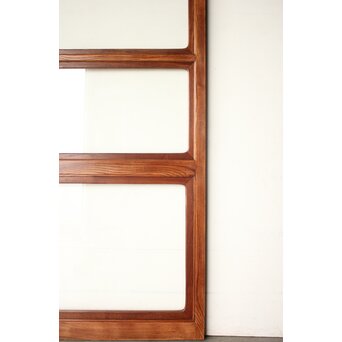 総堅木 美杢 クリアガラス戸 4枚1組　GD0289 