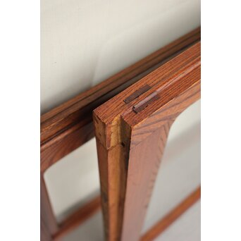 総堅木 美杢 クリアガラス戸 4枚1組　GD0289 