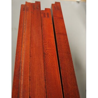 総堅木 美杢 クリアガラス戸 4枚1組　GD0289 