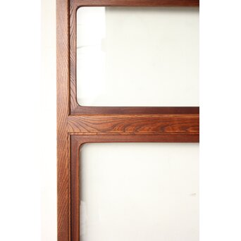 総堅木 美杢 クリアガラス戸 4枚1組　GD0289 