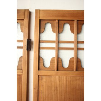 にかわガラス 装飾雪隠戸 2枚1組　GD0290 