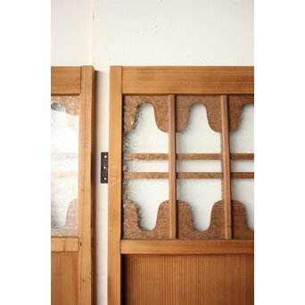 にかわガラス 装飾雪隠戸 2枚1組　GD0290 