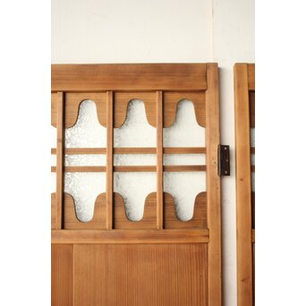 にかわガラス 装飾雪隠戸 2枚1組　GD0290 