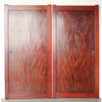 総欅一枚板戸 4枚1組　B1097 AB　表