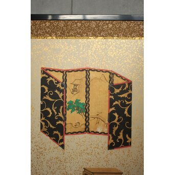 雛道具図 屏風 一双　Z651 