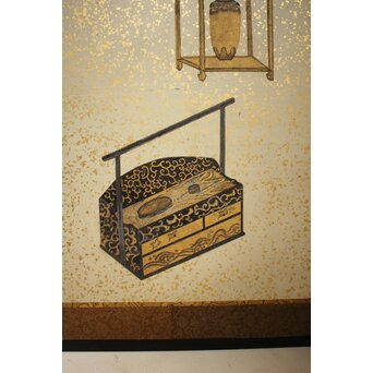 雛道具図 屏風 一双　Z651 