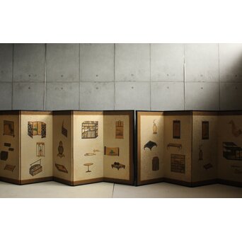 雛道具図 屏風 一双　Z651