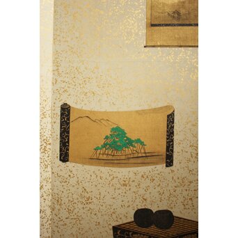 雛道具図 屏風 一双　Z651 