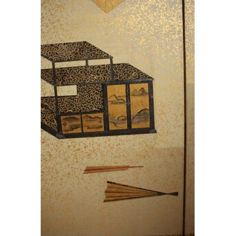 雛道具図 屏風 一双　Z651 