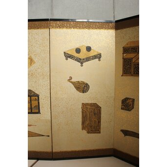 雛道具図 屏風 一双　Z651 